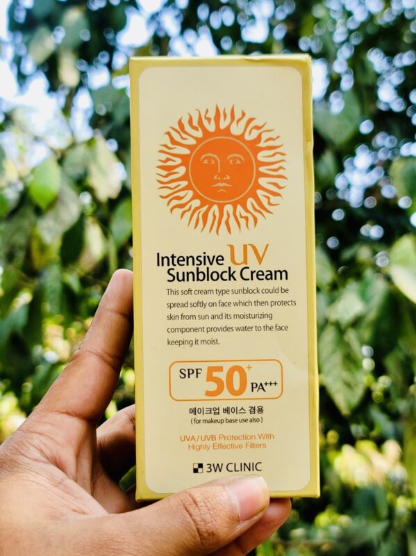3w clinic intensive Uv sunblock cream spf50 Pa+++ - 70ml - Image 2